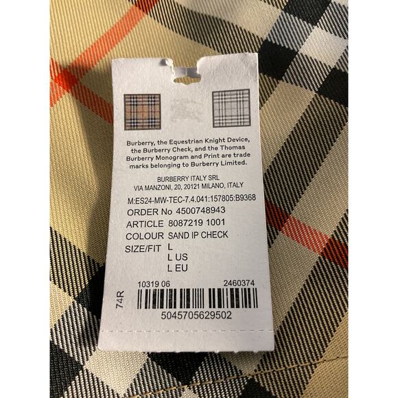 Burberry Reversible Tan Trafford Jacket Size L - Picture 7 of 9